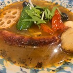 曼荼羅 - 唐揚げホルモン　ソーセージトッピング