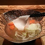 ワ カフェ エイム - 14.12.24 脂ののったメカジキを出汁にさっと潜らせて