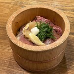 伊勢うどん 奥野家 - 松阪牛炙りミニてこね寿司