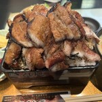 炭火串焼物語 SAKE - 金賞相模豚重定食（肉増し+ライス大盛り）