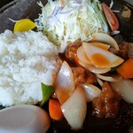 中華飯店　靉龍 - 火曜日のB定食　酢豚　900円