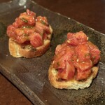 生粋 - ユッケのブルスケッタ