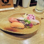 高木鮮魚店 - 旬鮮にぎり５貫