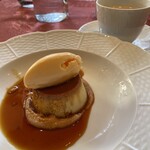 キノシタ - 紅あずまのプリンとバニラアイスクリーム