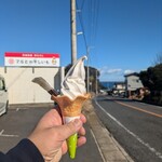 マルヒ - 干し芋ソフトクリーム450円