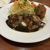 オーレオーレ - 特製ハンバーグに添えた黒いソースが素晴らしい