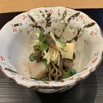 日本料理 滴水 - 真備産筍木の芽和え