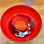 らーめん護什番 - 真っ赤卵 ポン玉 100円（税込）
