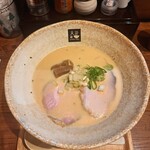 麺処 天川 - 鶏豚パイチンタンらあめん しょうゆ(麺大盛り)