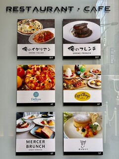 エッグスンシングス - 案内看板