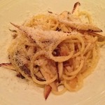 カーサ・デル・チーボ - グラニャネージのスパゲッティ イタリア ベッリア家ラディッキオ タルティーボとパンチェッタ和え