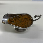 かれーの店 うどん  - オイスターゴッドバジル、ご飯大盛り