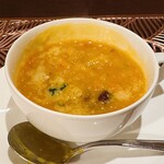 トラットリア・ラ・カパンナ - カボチャと色々野菜のミネストローネ