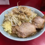 ラーメン二郎 - 料理写真:小ラーメン（950円）野菜ニンニク油そばマシマシ