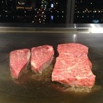 FRENCH TEPPAN 静香庵 - 鉄板の先に夜景が広がります