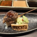 北新地　串かつ凡 - 神戸牛のミートローフ