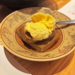 旬菜旬魚 たじま - 黒豆プリンバニラアイス乗せ