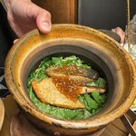 炉ばた 暁 - 鮭といくらの土鍋ご飯