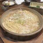 炉ばた 暁 - 炊き餃子後の〆ラーメン（2人前）