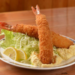 Monkichi's famous jumbo fried shrimp