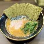 裏武蔵家 - 半麺＋海苔