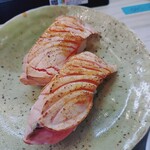 神田江戸ッ子寿司 スマートレーン北口店 - 炙りサーモン590円