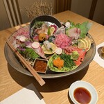 対馬のどぐろとイカ活き造り 博多 魚蔵 - 