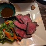 茨城地產地消之店 鮟鱇鍋×常陸牛 Mondokoro 勝田站東口店 - 常陸牛のローストビーフ