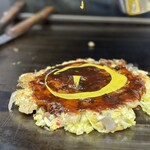 お好み焼き ふじや - ソースにカラシ