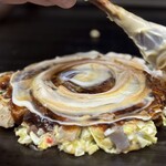 お好み焼き ふじや - マヨネーズエクスキュージョン！コスモを感じる！