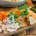 どうげん坂 克ッ - あん肝白子合盛り