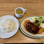 kitchen  KIKUCHI - 平日ランチ　【ハンバーグ&エビフライ】