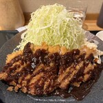 ゆうたく - みそろーすカツ定食(@キャベツ 普通)