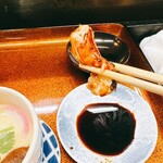 亀庄寿司 - 特上寿司（8貫)¥3,000  車海老のあたま  かなり美味しい