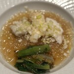 故宮 - 天然クエと伊勢海老の蒸し物