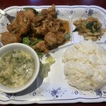 中華楼 - 油淋鶏（鶏もも肉の唐揚げ　葱ソース）