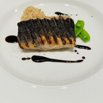 リストランテ ハラシマ - 国産鰻のグリエ　赤玉葱のリゾット添え