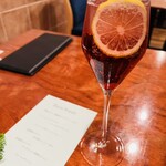 リストランテ ハラシマ - 爽やかなカシスソーダ