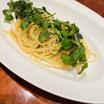 リストランテ ハラシマ - クレソンと芹のペペロンチーノ