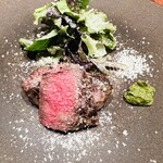 リストランテ ハラシマ - 北国育ちロースト　アンチョビと春菊のピュレ