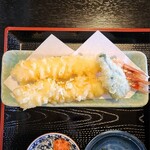 吉田屋 - 特大えび天そば上(大盛)