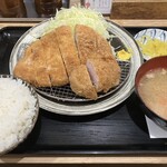 食事処 酒処 富士かつ - ヒレ&ロース相盛定食(1,100円)