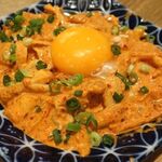 ほていちゃん - 「月見鶏皮キムチ」（363円）