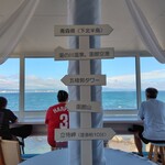 cafe 海と硝子 - 正面席は人気だよね