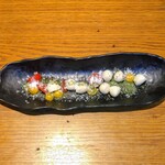 Seafood bar Ermitage - 淡雪塩で食べるカプレーゼ