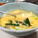 焼肉飯店林 - 卵スープ