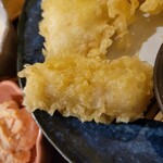 魚とめし かねむ食堂 - ｢平目エンガワ天ぷら｣！