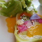 Restaurant Potager - 温野菜のテリーヌ、カロットソースで^^　超美味いです＾＾