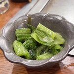 広島お好み焼 くるみ - 広島菜漬　