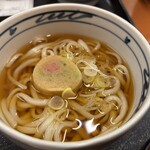 天丼てんや - サービスセットは小うどんか（小）薮そばの、温と冷を選ぶことができる